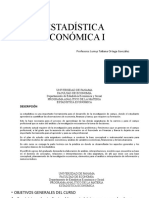 Estadística Económica I: Profesora: Lumys Tatiana Ortega González