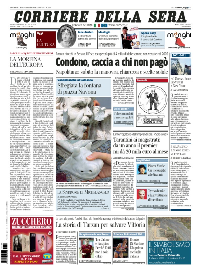 Corriere Della Sera 04 09 11 PDF foto