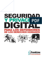 Bloque 4 Seguridad y Privacidad Digital para Los Defensores de DDHH Front Line Defenders 2009