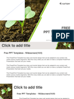Young Plant Sprouting PowerPoint Templates Widescreen