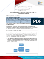 Guía de Actividades y Rúbrica de Evaluación - Unidad 1 - Fase 2 - Fundamentos Teóricos