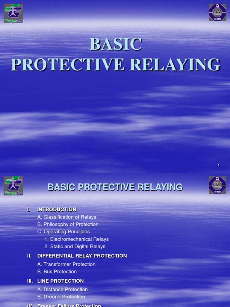 Basic Protective Relaying Relay Electric Power System Free 30day