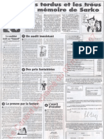 Le Canard enchainé - 2007.03.07 - Les 300.000 euros de remise reçus d'un promoteur lors de l'achat de son Duplex par Sarkozy sentent la prise illégale d'intérêt