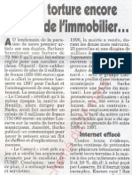 Le Canard enchainé - 2007.03.21 - Sarkozy torture encore les prix de l'immobilier (affaire du gros cadeau qu'il a reçu d'un promoteur immobilier quand il était maire de Neuilly)