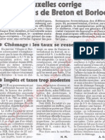 Le Canard enchainé - 2007.03.28 - Bruxelles corrige les comptes (chiffres officiels truqués du chômage et des impôts) de Breton et Borloo