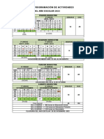 Programación de Actividades