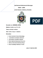 Universidad Nacional Autónoma de Nicaragua Unan - León Facultad de Ciencias Jurídicas y Sociales