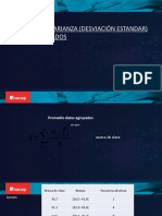 Diapo 6 Promedio, Varianza y Desviacion Estandar Datos Agrupados