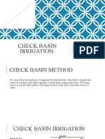 Check Basin Irrigation: A Guide to Design and Maintenance