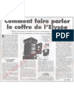 Le Canard enchainé - 2007.05.09 - Comment faire parler le coffre de l'Elysée