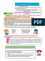 Recuerda: Pide Apoyo A Papá, Mamá O Familiar, para Dialogar Durante Toda Esta Experiencia de Aprendizaje