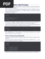 C++ Pointers and Arrays