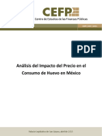 Análisis Del Impacto Del Precio en El Consumo de Huevo en México