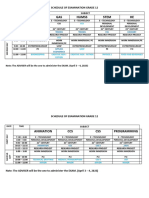 Schedule of Examination Final12