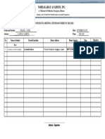 Online PTA Meeting Attendance Sheet Grade 1 Jade