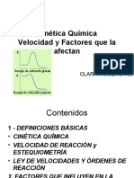 Cinética Química Velocidad y Factores Que La Afectan: Clara Figueroa C