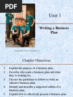 Unit 1: Writing A Business Plan