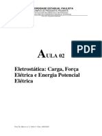 Física III - Eletrostática: Carga, Força Elétrica e Energia Potencial Elétrica