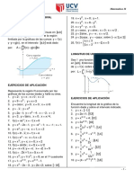 Aplicaciones de La Integral Definida Area Entre Dos Curvas: Facultad de Ingeniería Matemática II