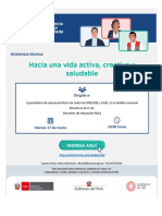 AT HACIA UNA VIDA ACTIVA, CREATIVA Y SALUDABLE - DEFID 17 Marzo 2023