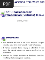 Radiation From Infinitesimal (Hertizian) Dipole: Doece, Svnit