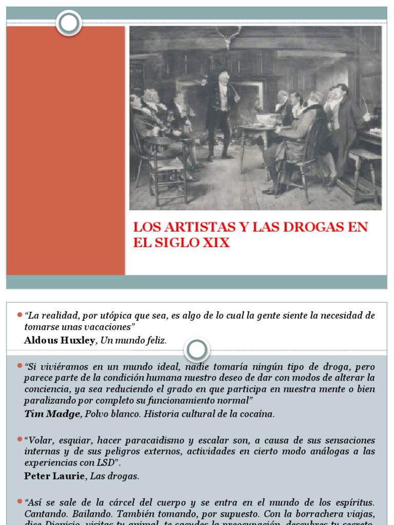 Artistas y Drogas en el Siglo XIX | PDF | Cocaína | Opio