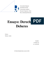 Ensayo: Derechos y Deberes