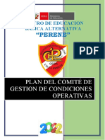 Plan de Comite de Gestión de Condiciones Operativas