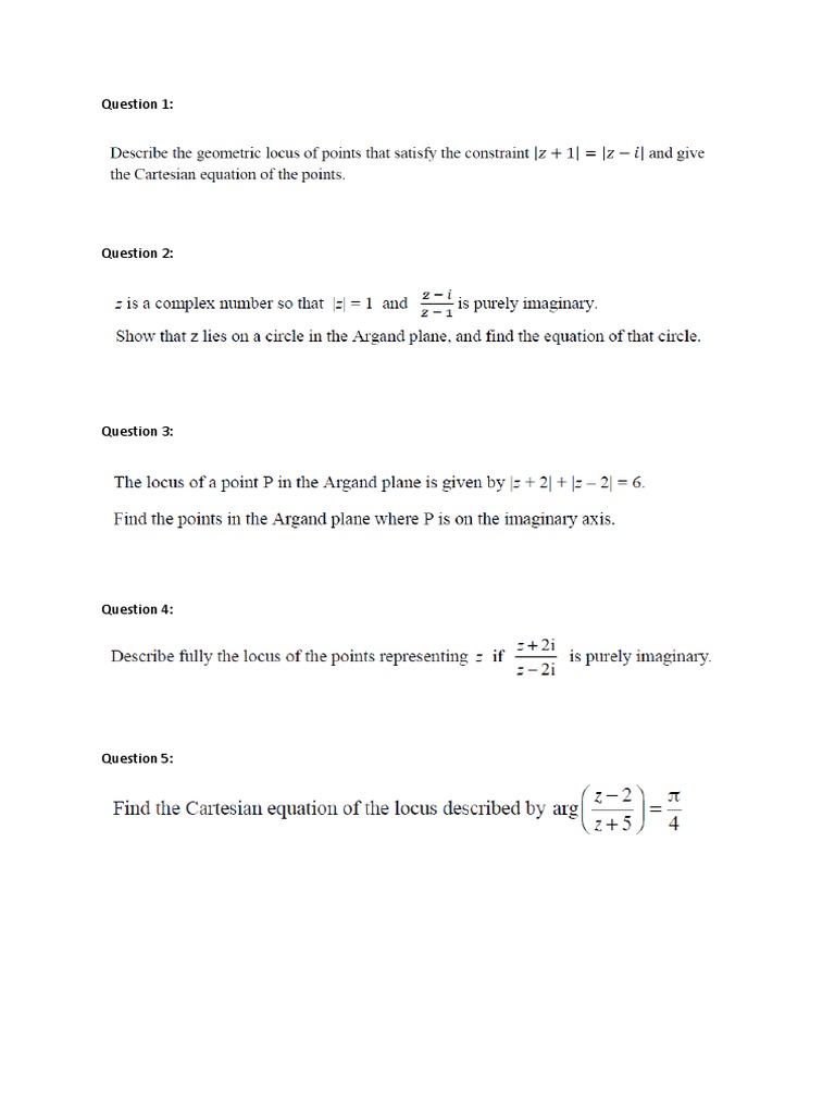 Locus Questions and Answers Guide | PDF