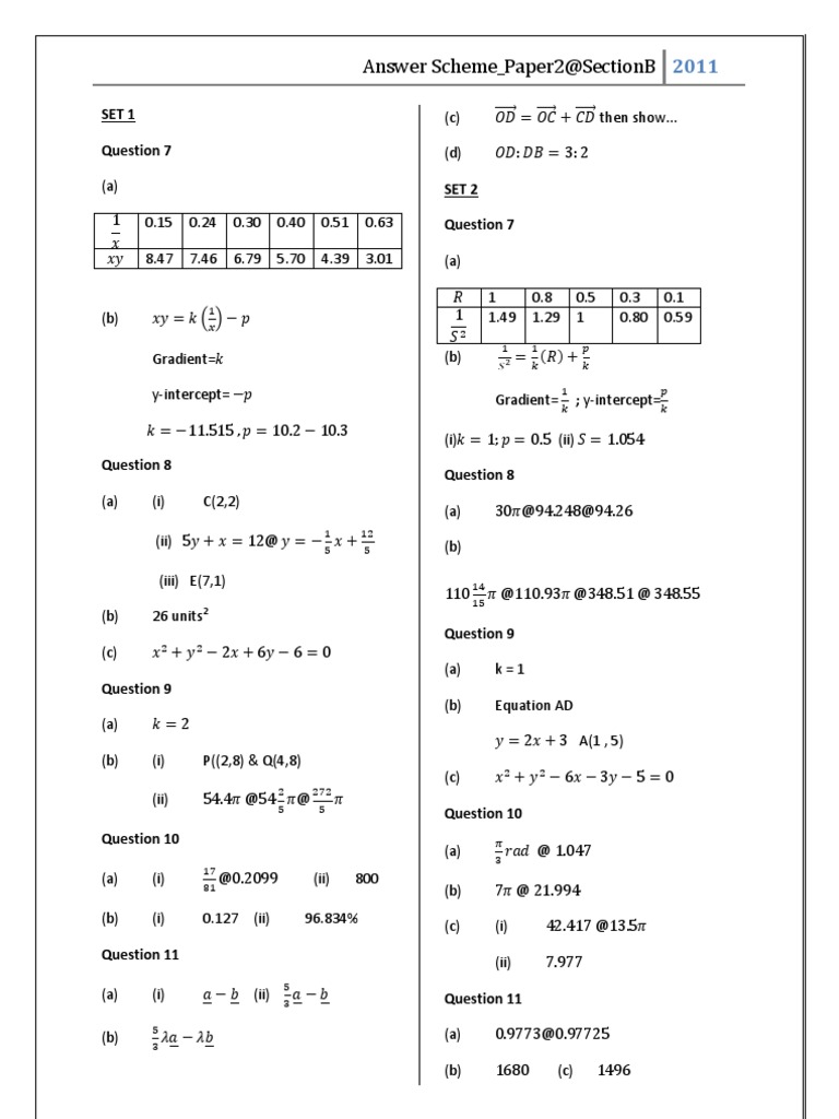 2011 Answer Scheme for Paper 2, Section B | PDF | Teaching Methods ...