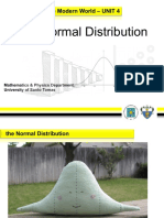 5.3 The Normal Distribution (With EXCEL Functions)