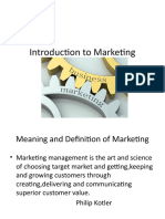 Introduction To Marketing