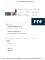 Ngân hàng câu hỏi thi online - Môn tư tưởng Hồ Chí Minh - Part 2