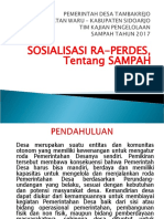 Sosialisasi Ra-Perdes Tentang Sampah 2017