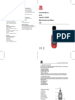 Mini Sound Level Meter: Instruction Manual RS-95 Stock No: 155-8902