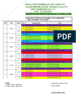 Jadwal Bimbingan Belajar (Bimbel) Kelas 6 Tapel 2019 - 2020 Jan 2020 PDF Rev Per Guru Mapel Warna