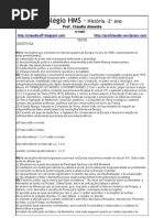 TESTE 2ºano HISTORIA 1º TRIMESTRE