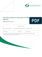 Technical Guidance Document For Monitoring Reports