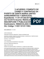 Convenio o Acuerdo - Fomento de Construcciones y Contratas Sa - Puerto de S214315