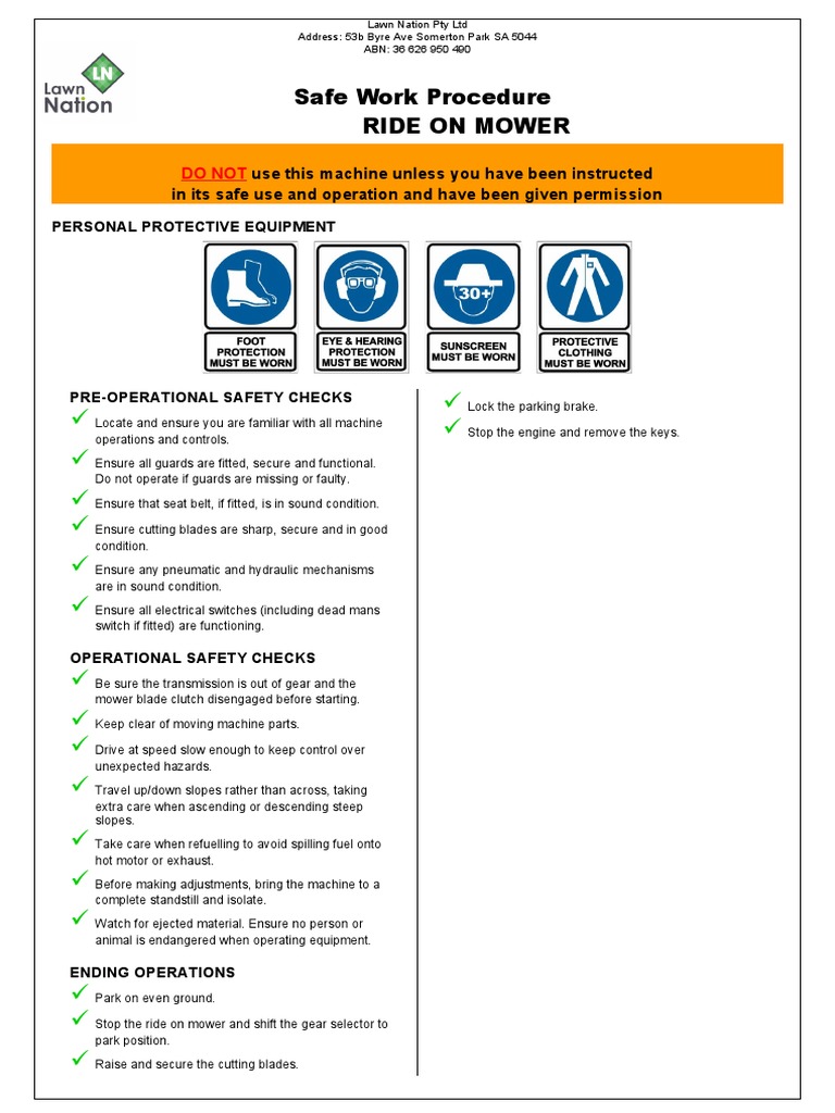 SWP Mower Ride On | PDF | Mower | Mechanical Engineering
