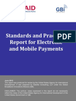 Standards and Practices Report For Electronic and Mobile Payments