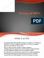 chap 2- Pricing of IPO’s