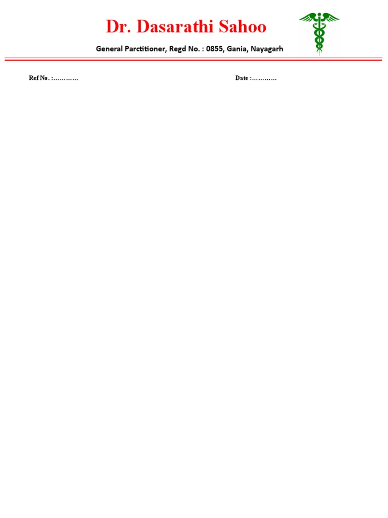 Dr. Dasarathi Sahoo General Parctitioner, Regd No. 0855, Gania
