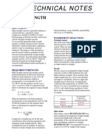 High Strength Concrete Ingredient Selection