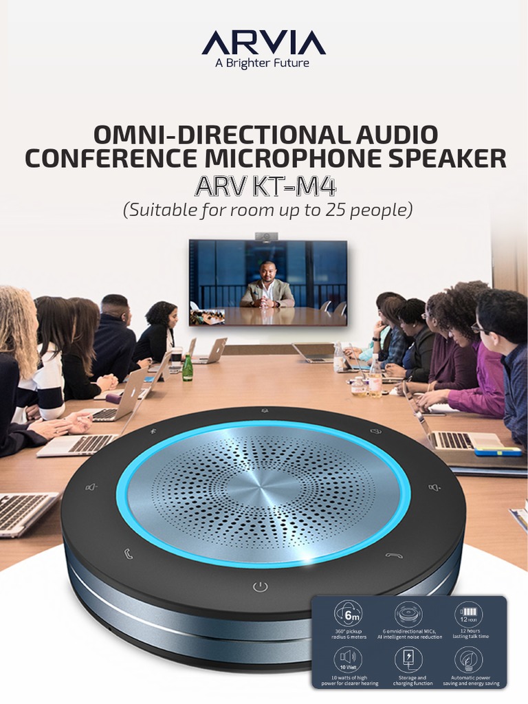ARV KT-M4 Conference Microphone Speaker | PDF | Science & Mathematics ...