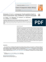 Estimation of Sex in A Contemporary Saudi Population Based On Sternal Measurements Using Multidetector CT