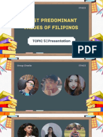 Most Predominant Values of Filipinos: TOPIC 5 - Presentation