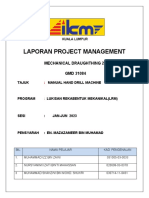 Laporan Project Management: Mechanical Draughthing 2 GMD 31084