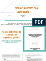 Elaboración de informes en el laboratorio