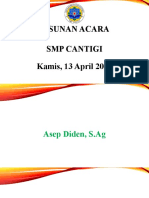 Susunan Acara SMP Cantigi Kamis, 13 April 2023: Visitasi Akreditasi